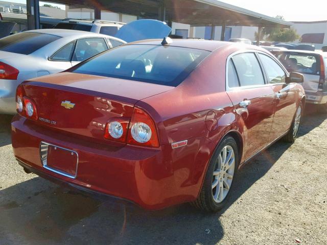 1G1ZE5E08CF278086 - 2012 CHEVROLET MALIBU LTZ წითელი ფოტო 4