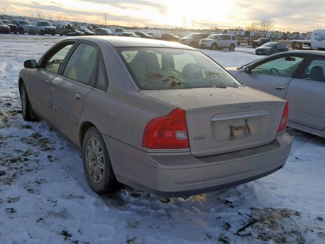 YV1TS59H941363338 - 2004 VOLVO S80 2.5T GOLD photo 3