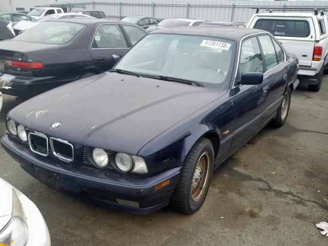 WBAHE2329SGE91451 - 1995 BMW 530 I AUTO BLUE photo 2
