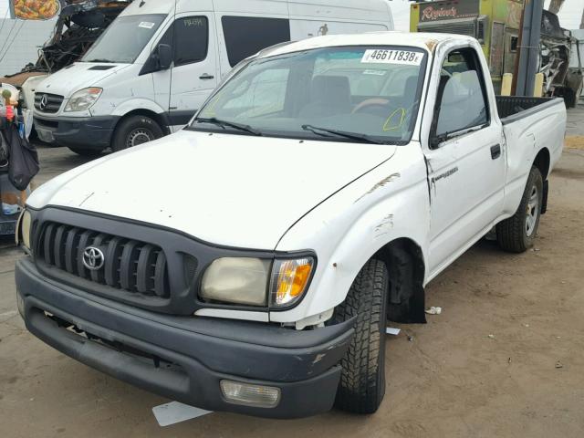 5TENL42N82Z022618 - 2002 TOYOTA TACOMA WHITE photo 2