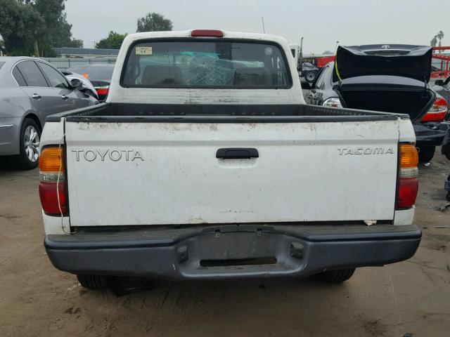 5TENL42N82Z022618 - 2002 TOYOTA TACOMA WHITE photo 6