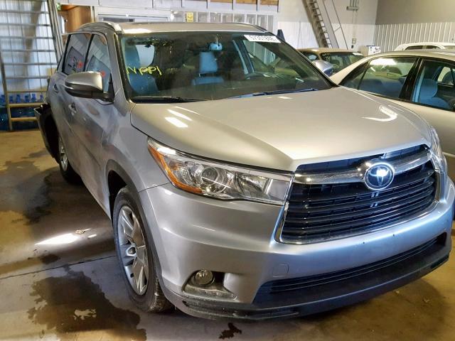 5TDDKRFH1GS253459 - 2016 TOYOTA HIGHLANDER SILVER photo 1