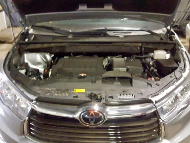 5TDDKRFH1GS253459 - 2016 TOYOTA HIGHLANDER SILVER photo 7