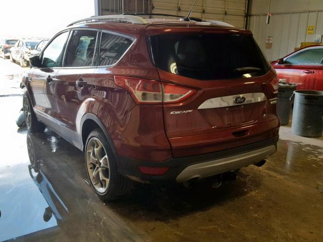 1FMCU0J9XEUC59444 - 2014 FORD ESCAPE TIT RED photo 3