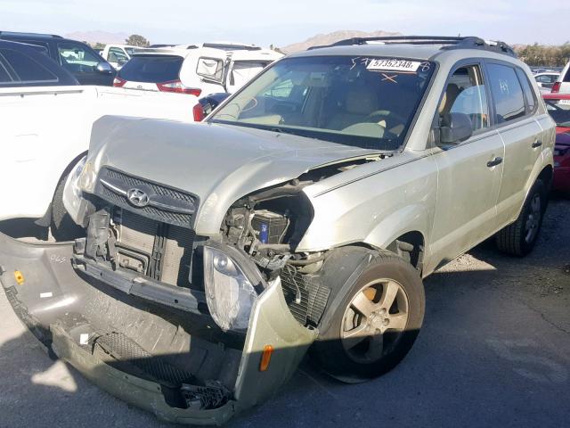 KM8JM12B06U249764 - 2006 HYUNDAI TUCSON GL SILVER photo 2