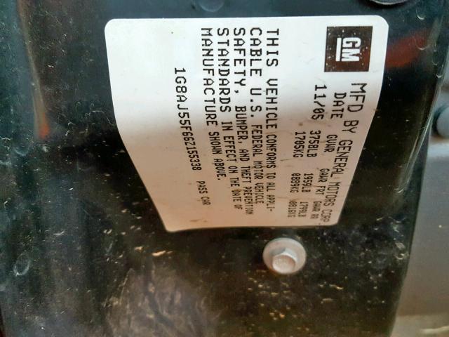 1G8AJ55F66Z155338 - 2006 SATURN ION LEVEL 红色 照片 10