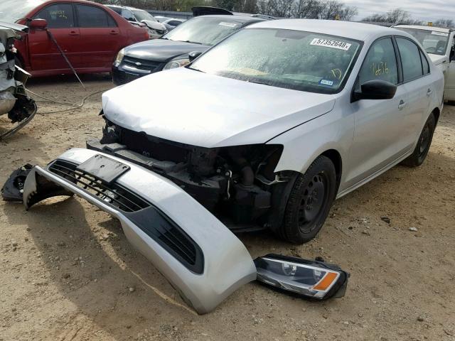 3VW2K7AJXCM381857 - 2012 VOLKSWAGEN JETTA BASE Արծաթագույն լուսանկար 2