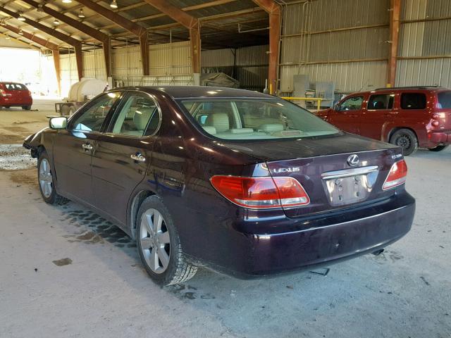 JTHBA30G565157165 - 2006 LEXUS ES 330 BURGUNDY photo 3