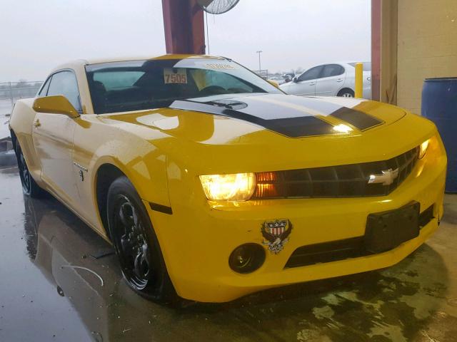 2G1FA1E33D9154528 - 2013 CHEVROLET CAMARO LS YELLOW photo 1