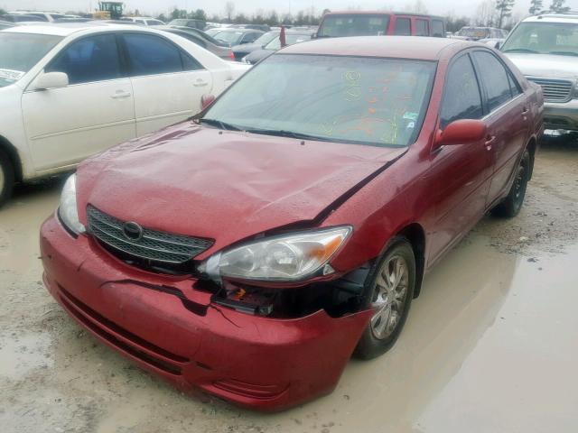 4T1BF32K54U070580 - 2004 TOYOTA CAMRY LE RED photo 2