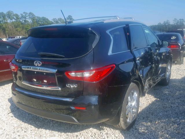 5N1CL0MM0EC516457 - 2014 INFINITI QX60 HYBRI BLACK photo 4