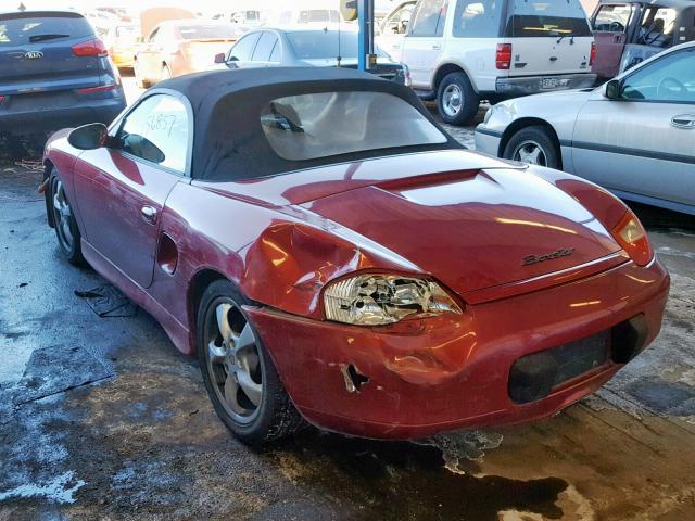 WP0CA298X1U623439 - 2001 PORSCHE BOXSTER RED photo 3