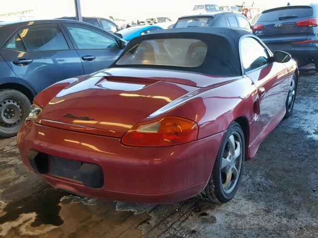 WP0CA298X1U623439 - 2001 PORSCHE BOXSTER RED photo 4