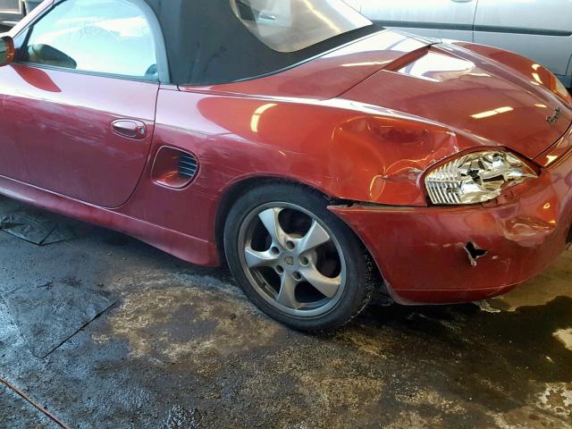 WP0CA298X1U623439 - 2001 PORSCHE BOXSTER RED photo 9