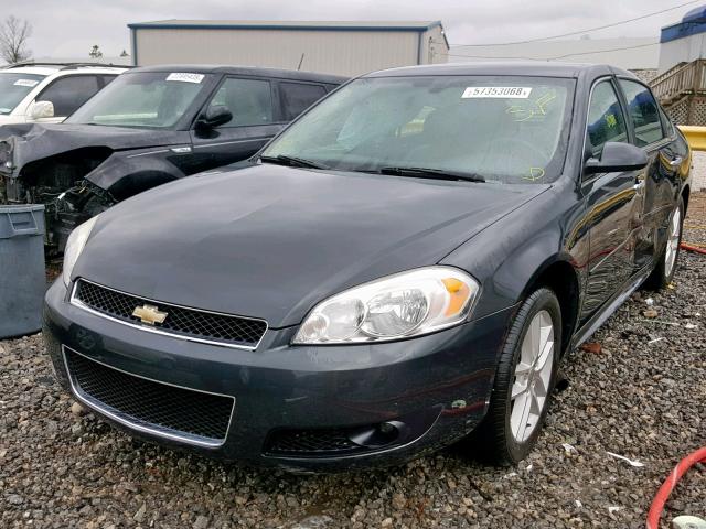 2G1WC5E34E1107977 - 2014 CHEVROLET IMPALA LIM GRAY photo 2