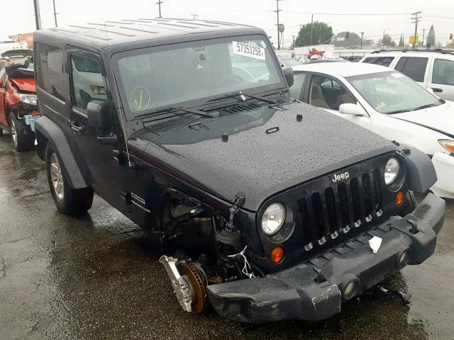 1C4AJWAGXCL235489 - 2012 JEEP WRANGLER S BLACK photo 1