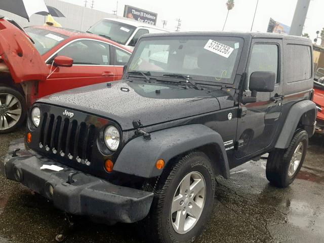 1C4AJWAGXCL235489 - 2012 JEEP WRANGLER S BLACK photo 2