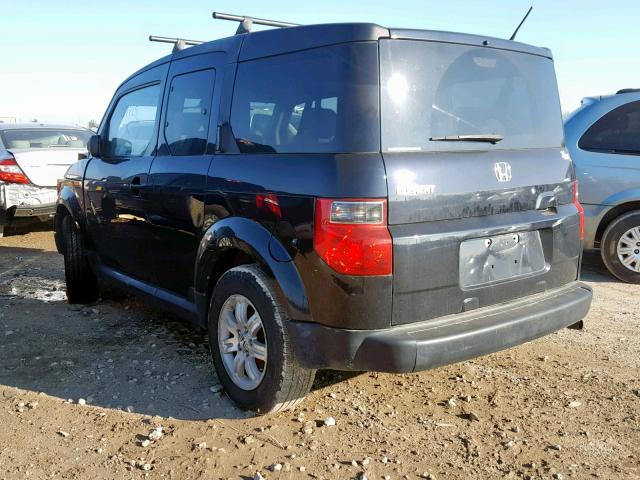 5J6YH287X8L017725 - 2008 HONDA ELEMENT EX BLACK photo 3