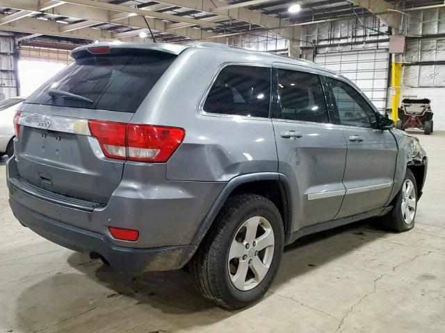 1C4RJFAT3CC157038 - 2012 JEEP GRAND CHER GRAY photo 4