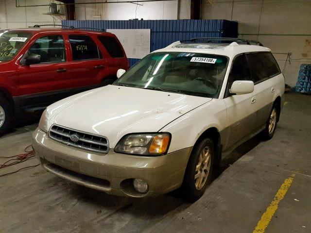 4S3BH6861Y7634904 - 2000 SUBARU LEGACY OUT WHITE photo 2