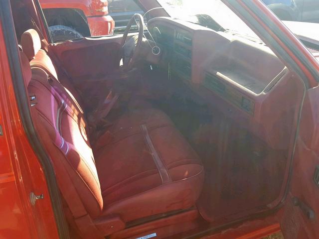 1B7GL26XXPS104662 - 1993 DODGE DAKOTA RED photo 5