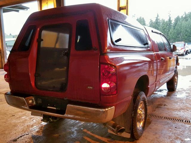 3D7MX39A88G179363 - 2008 DODGE RAM 3500 RED photo 4