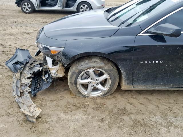1G1ZB5STXJF242386 - 2018 CHEVROLET MALIBU LS BLACK photo 9