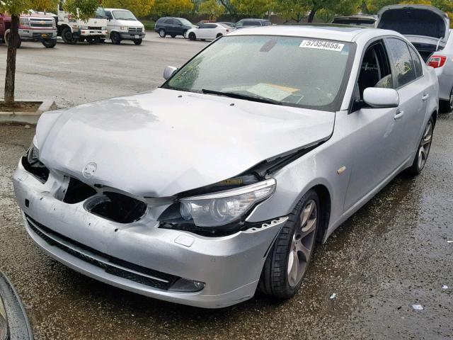 WBANW13578CZ80786 - 2008 BMW 535 I SILVER photo 2