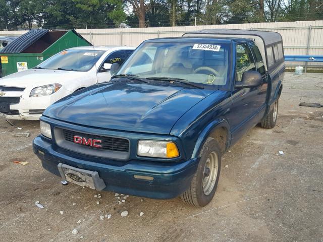 1GTCS19X3T8505792 - 1996 GMC SONOMA GREEN photo 2