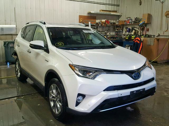 JTMDJREV7JD209964 - 2018 TOYOTA RAV4 HV LI WHITE photo 1