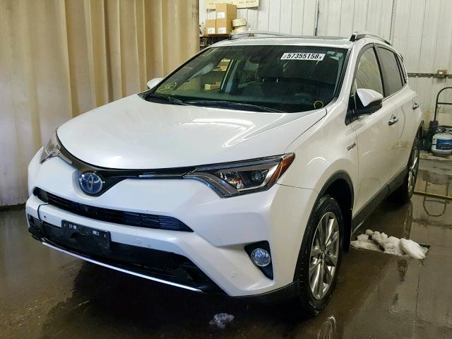 JTMDJREV7JD209964 - 2018 TOYOTA RAV4 HV LI WHITE photo 2