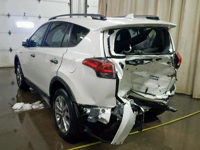 JTMDJREV7JD209964 - 2018 TOYOTA RAV4 HV LI WHITE photo 3