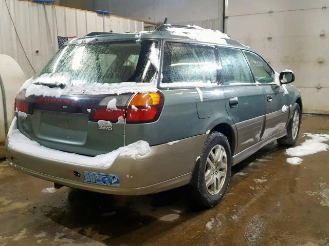 4S3BH675147603865 - 2004 SUBARU LEGACY OUT GREEN photo 4