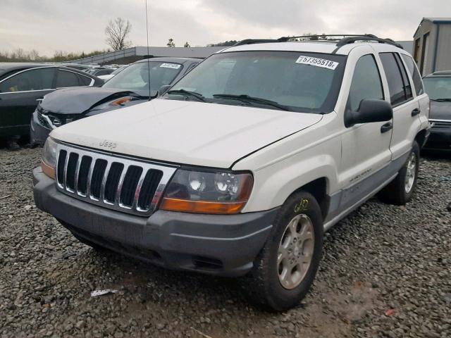 1J4G248SXYC353467 - 2000 JEEP GRAND CHER WHITE photo 2