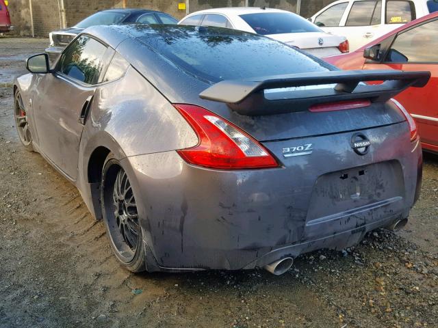 JN1AZ4EH6AM501875 - 2010 NISSAN 370Z GRAY photo 3