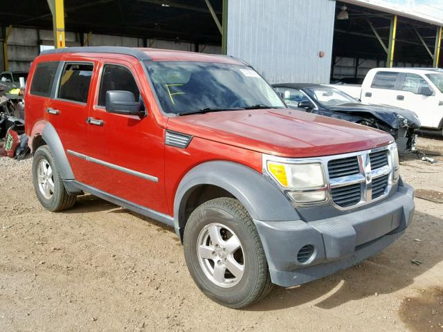 1D8GT28K67W592830 - 2007 DODGE NITRO SXT RED photo 1