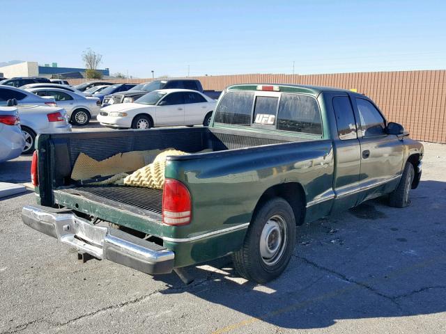 1B7GL22X2WS642941 - 1998 DODGE DAKOTA GREEN photo 4