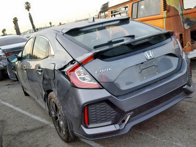 SHHFK7H51HU231336 - 2017 HONDA CIVIC EX GRAY photo 3