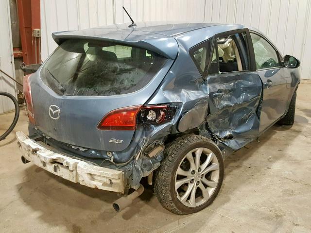 JM1BL1H55A1325888 - 2010 MAZDA 3 S BLUE photo 4