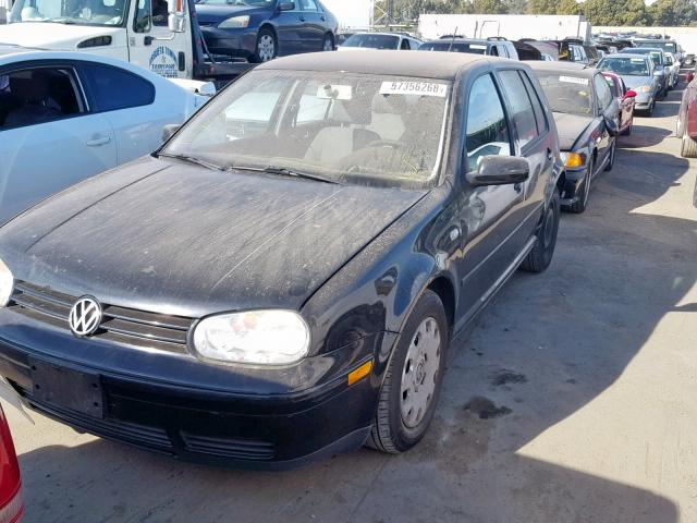 9BWFL61J644042382 - 2004 VOLKSWAGEN GOLF GL BLACK photo 2