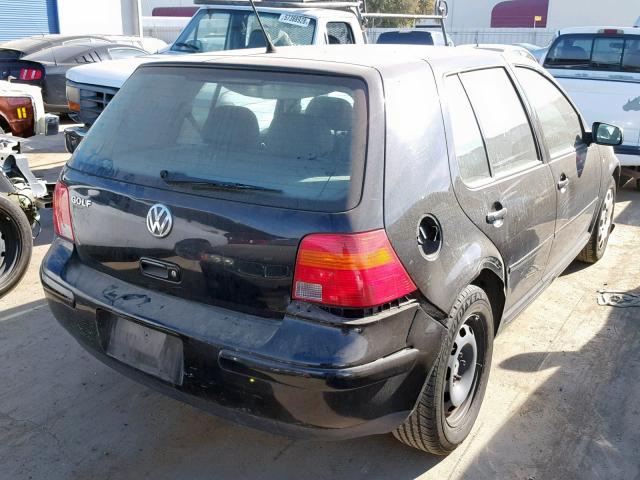 9BWFL61J644042382 - 2004 VOLKSWAGEN GOLF GL BLACK photo 4