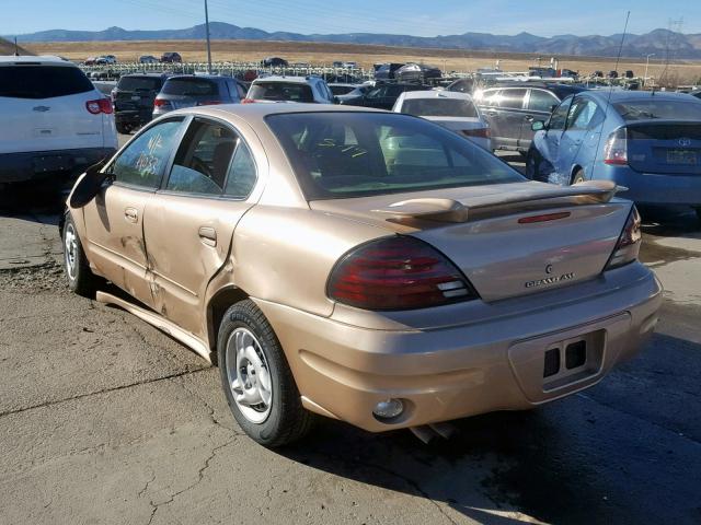 1G2NF52E44C194874 - 2004 PONTIAC GRAND AM S GOLD photo 3