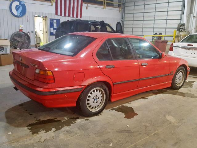 WBACD4322TAV36725 - 1996 BMW 328 I AUTO RED photo 4