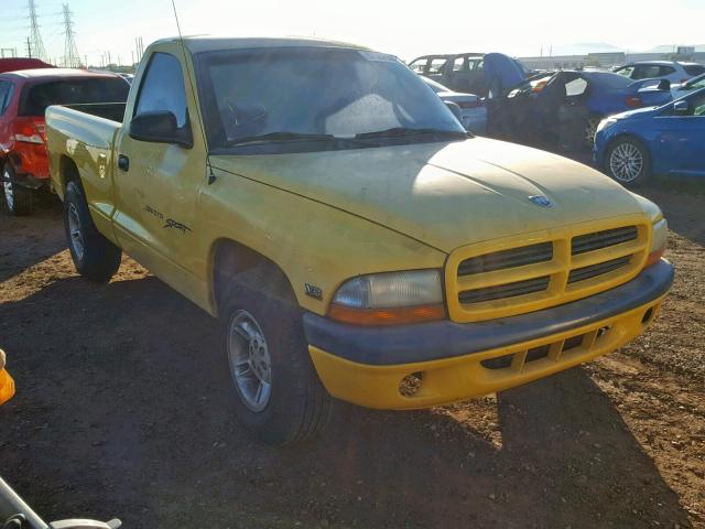 1B7FL26N5YS540735 - 2000 DODGE DAKOTA YELLOW photo 1