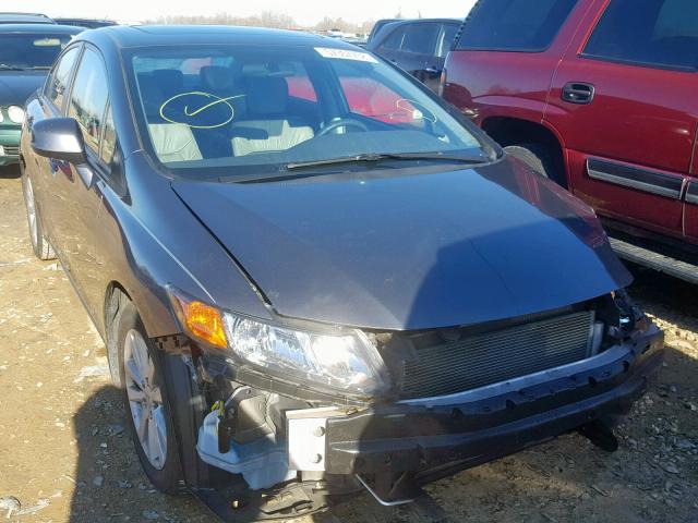 19XFB2F98CE025603 - 2012 HONDA CIVIC EXL GRAY photo 1