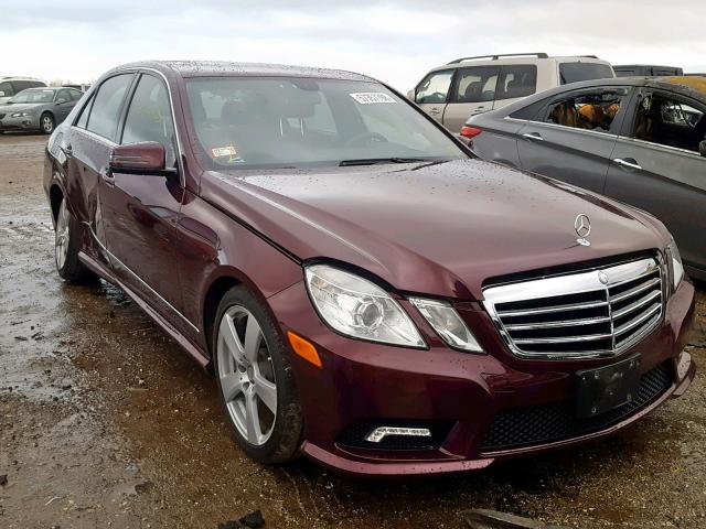 WDDHF8HB0BA485586 - 2011 MERCEDES-BENZ E 350 4MAT BURGUNDY photo 1