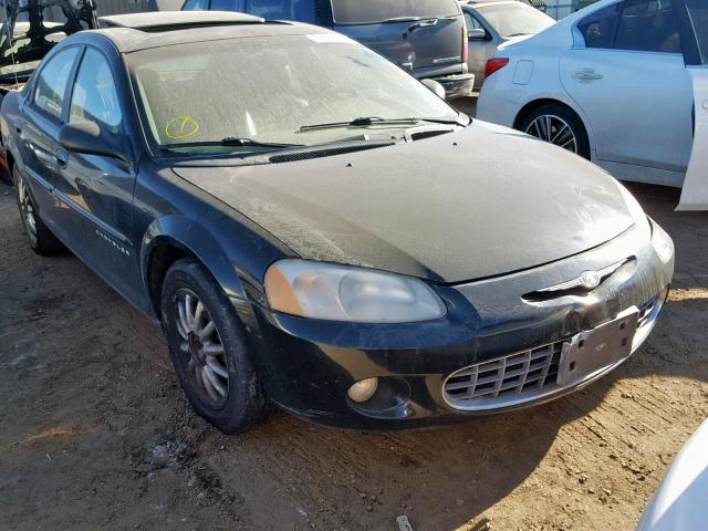 1C3AL56UX1N732101 - 2001 CHRYSLER SEBRING LX BLACK photo 1