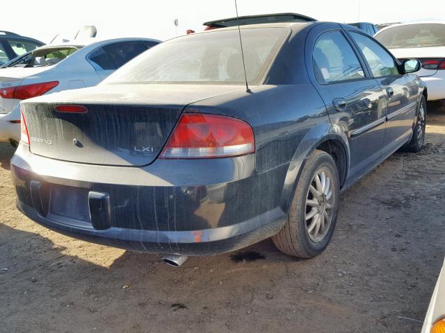 1C3AL56UX1N732101 - 2001 CHRYSLER SEBRING LX BLACK photo 4