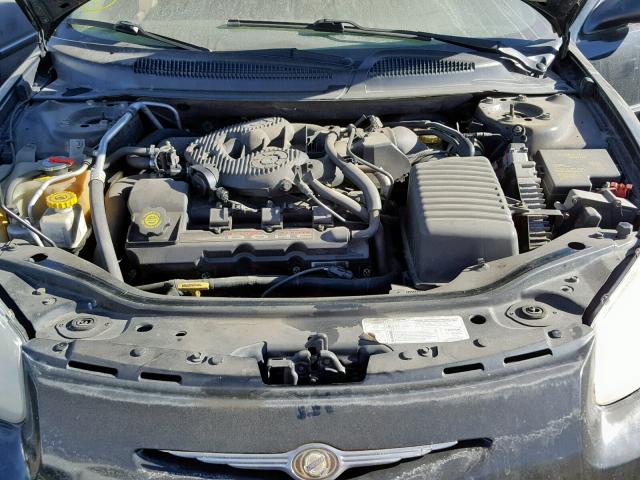 1C3AL56UX1N732101 - 2001 CHRYSLER SEBRING LX BLACK photo 7