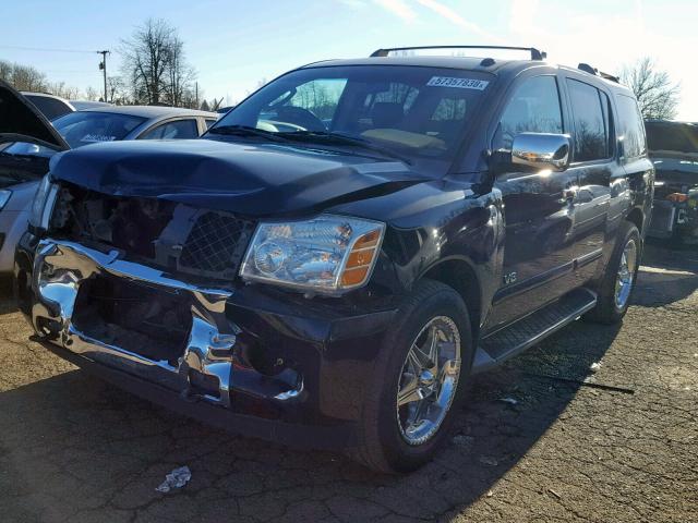 5N1AA08B86N715963 - 2006 NISSAN ARMADA SE BLACK photo 2